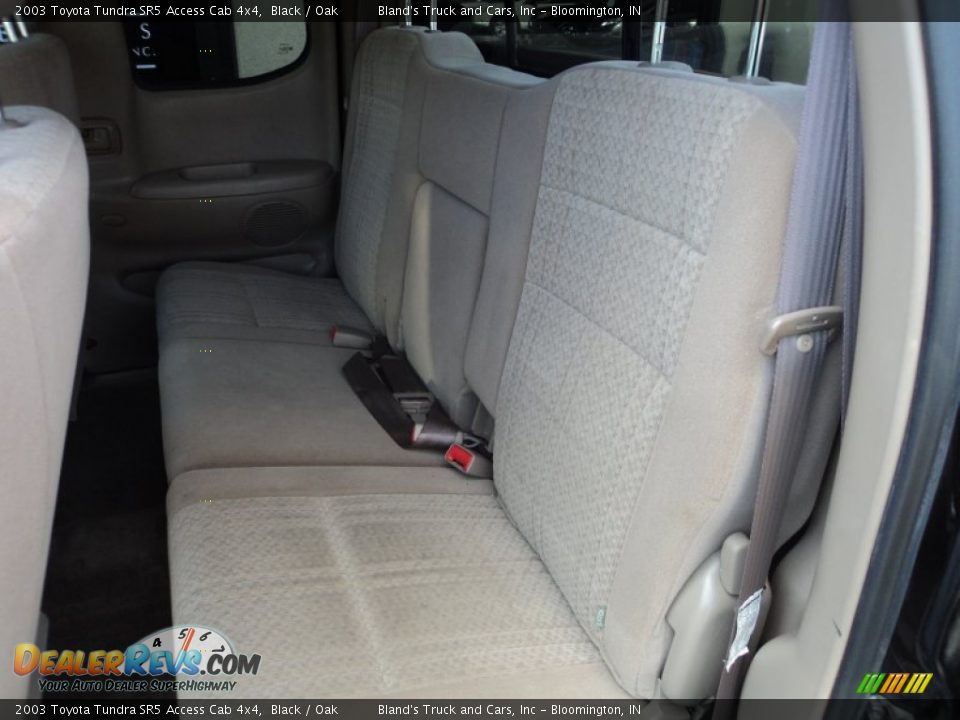 2003 Toyota Tundra SR5 Access Cab 4x4 Black / Oak Photo #7