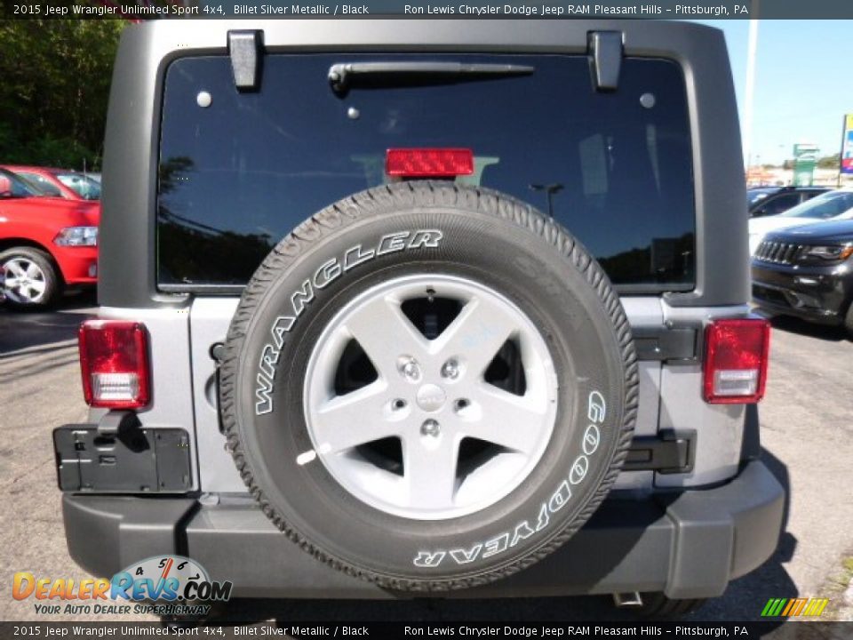 2015 Jeep Wrangler Unlimited Sport 4x4 Billet Silver Metallic / Black Photo #4