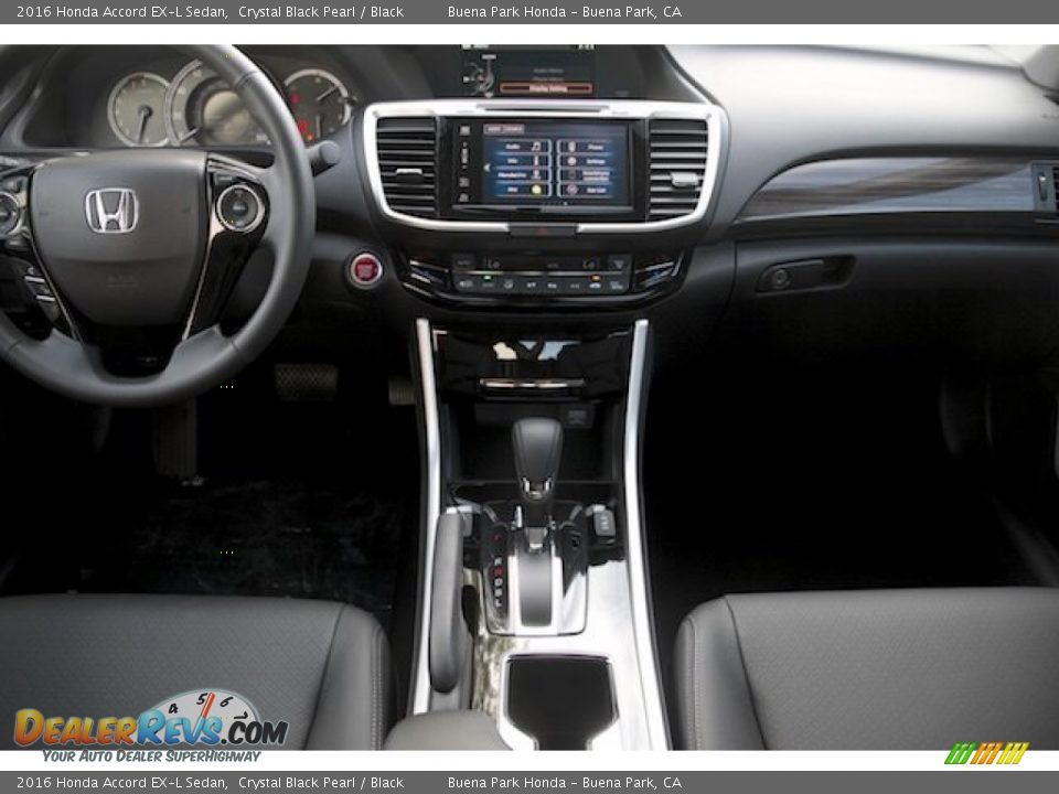 2016 Honda Accord EX-L Sedan Crystal Black Pearl / Black Photo #13