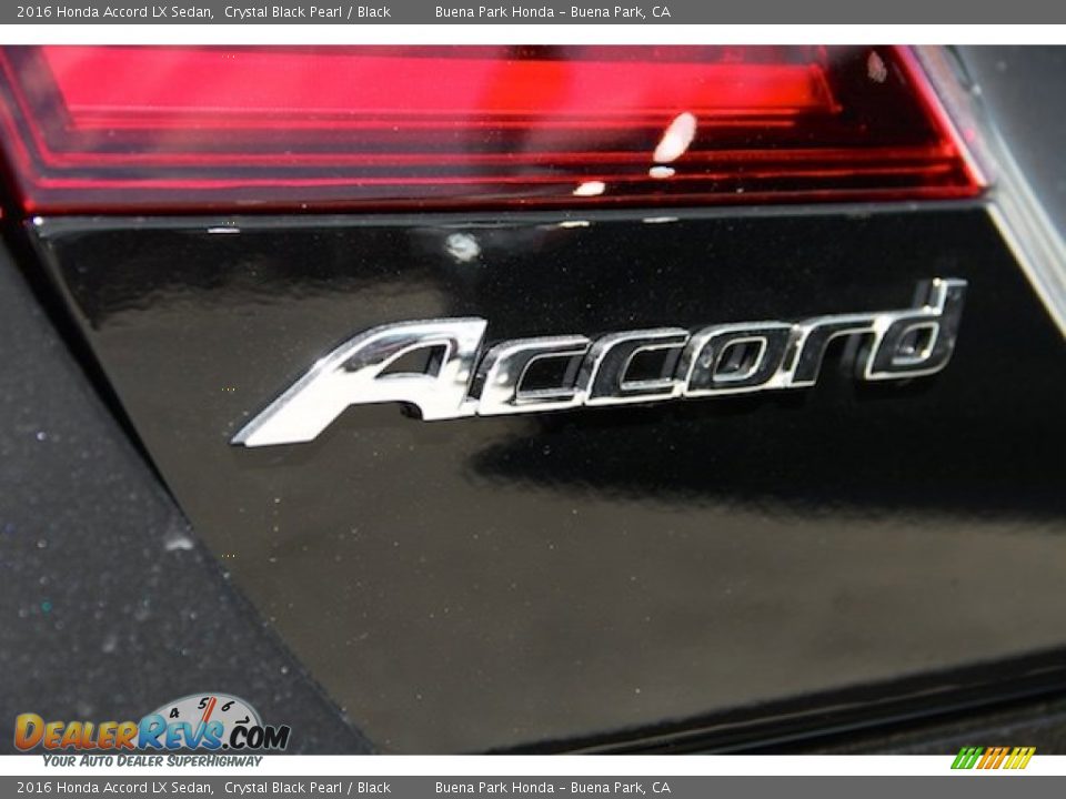 2016 Honda Accord LX Sedan Crystal Black Pearl / Black Photo #3