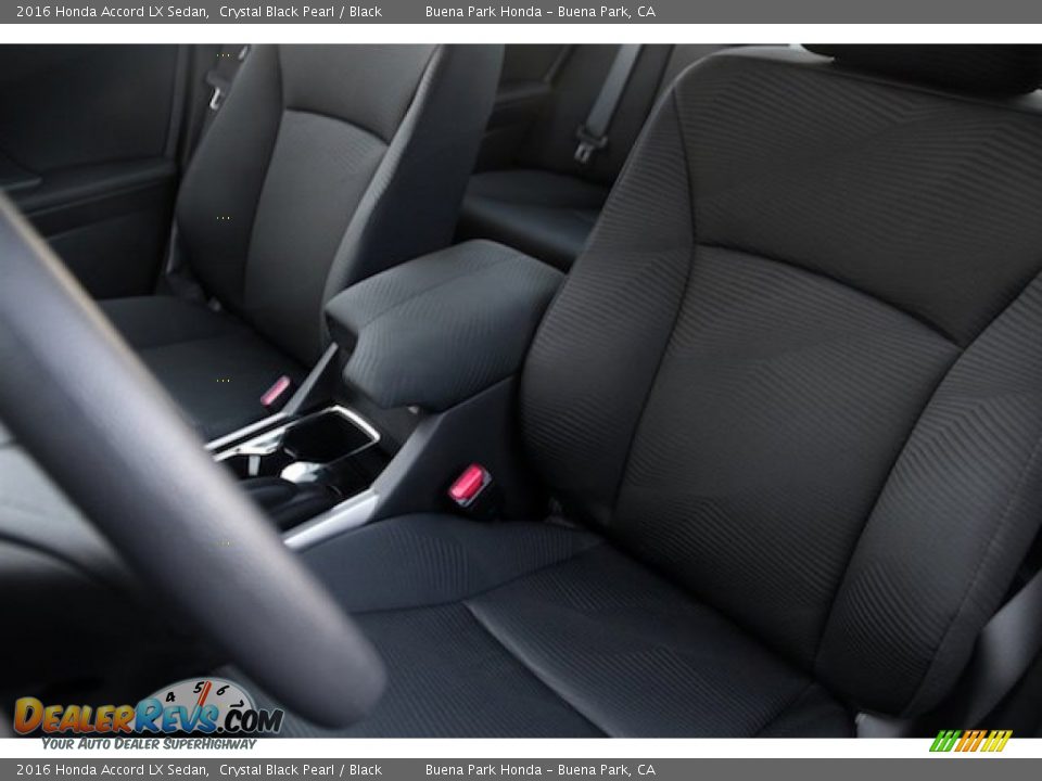 2016 Honda Accord LX Sedan Crystal Black Pearl / Black Photo #10