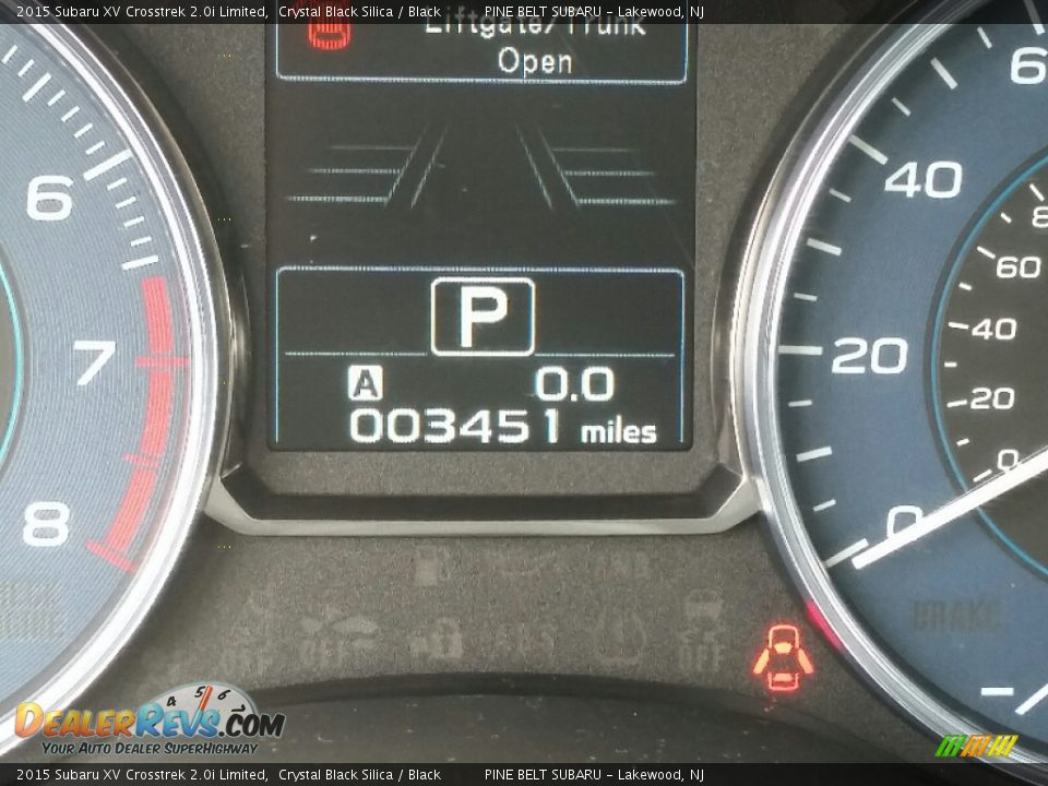 2015 Subaru XV Crosstrek 2.0i Limited Crystal Black Silica / Black Photo #21