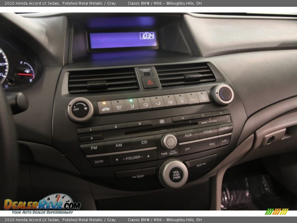 2010 Honda Accord LX Sedan Polished Metal Metallic / Gray Photo #8