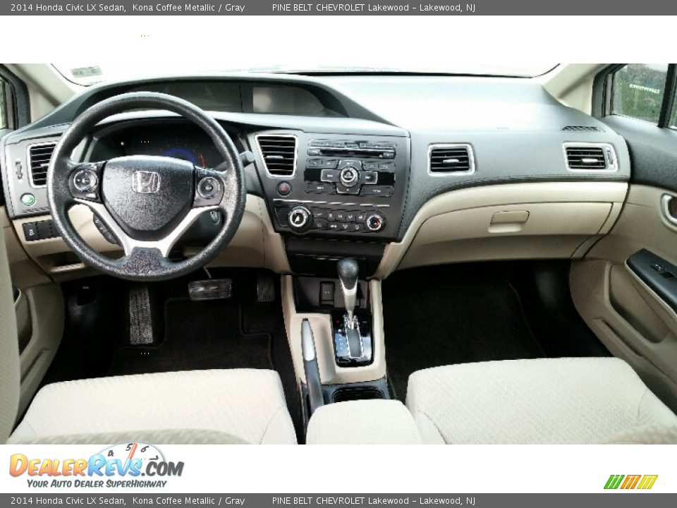 2014 Honda Civic LX Sedan Kona Coffee Metallic / Gray Photo #10