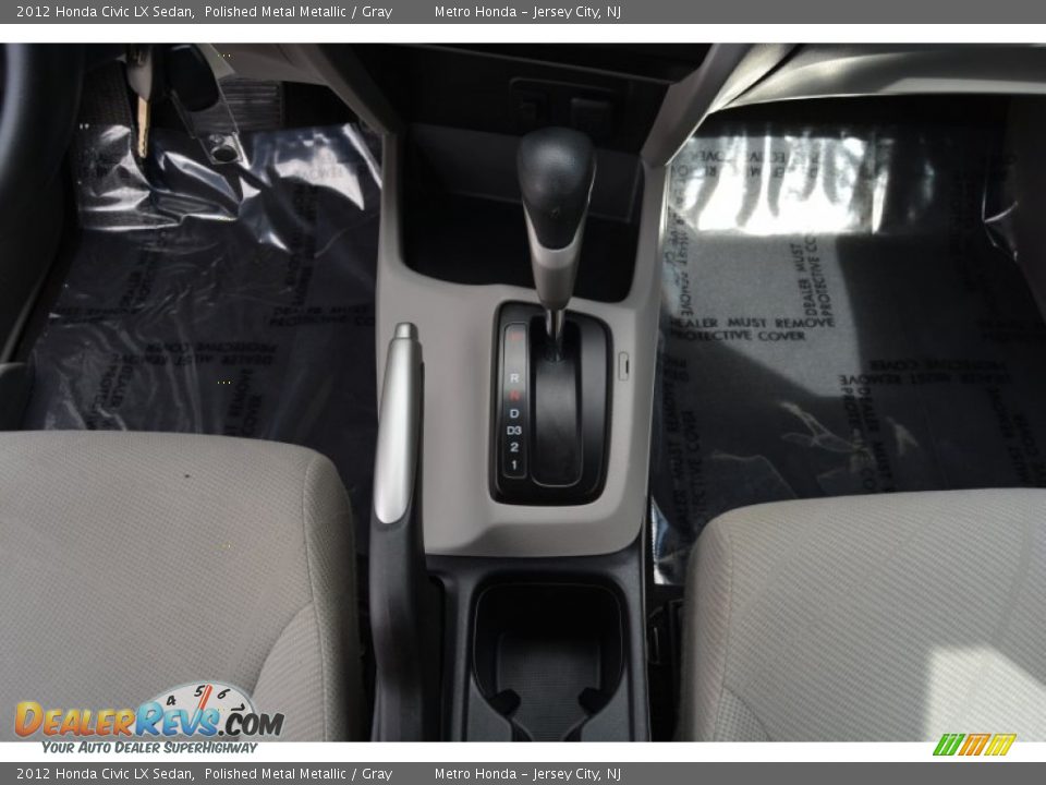 2012 Honda Civic LX Sedan Polished Metal Metallic / Gray Photo #15