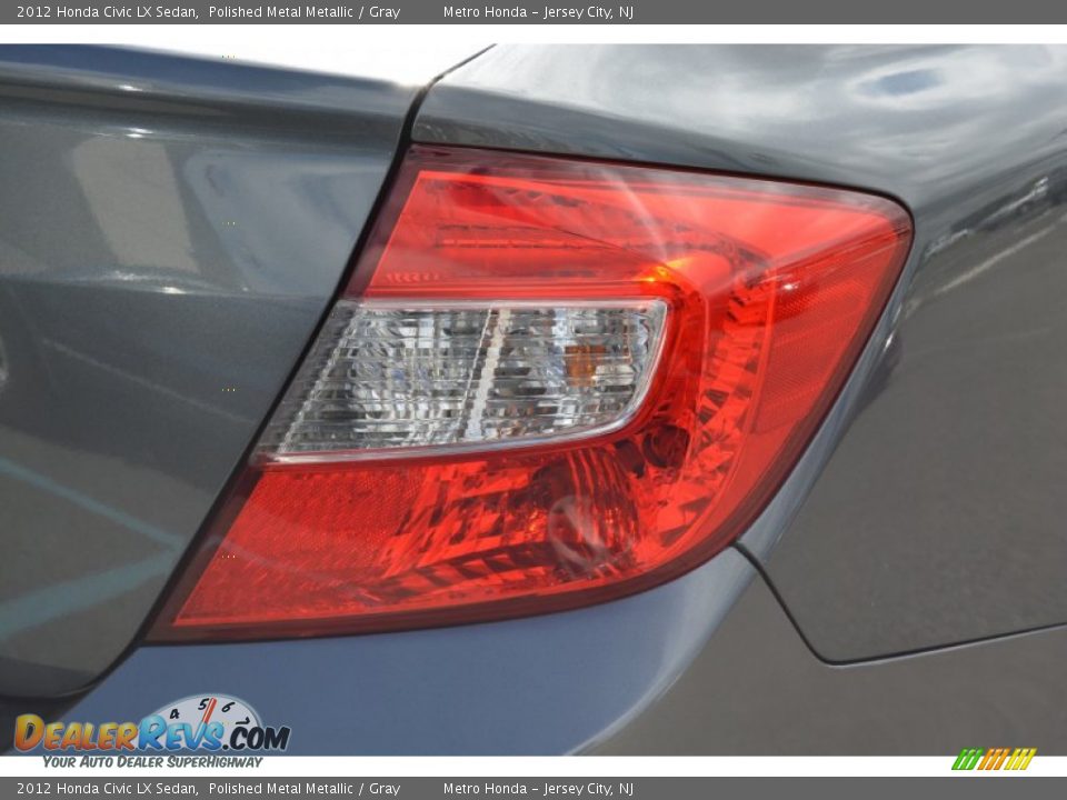 2012 Honda Civic LX Sedan Polished Metal Metallic / Gray Photo #21