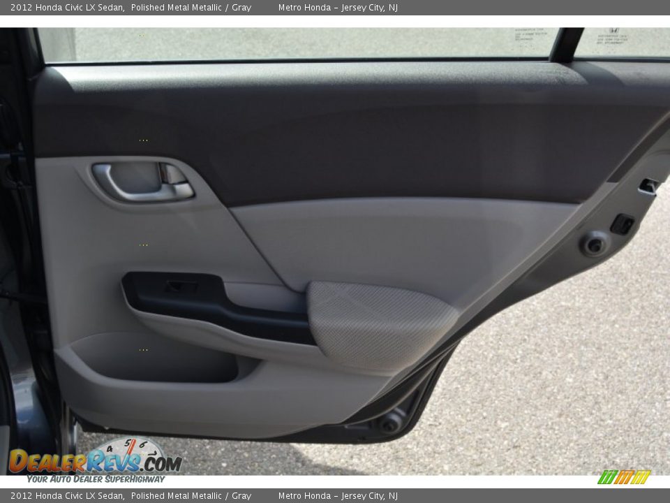 2012 Honda Civic LX Sedan Polished Metal Metallic / Gray Photo #22