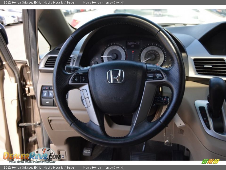 2012 Honda Odyssey EX-L Mocha Metallic / Beige Photo #16