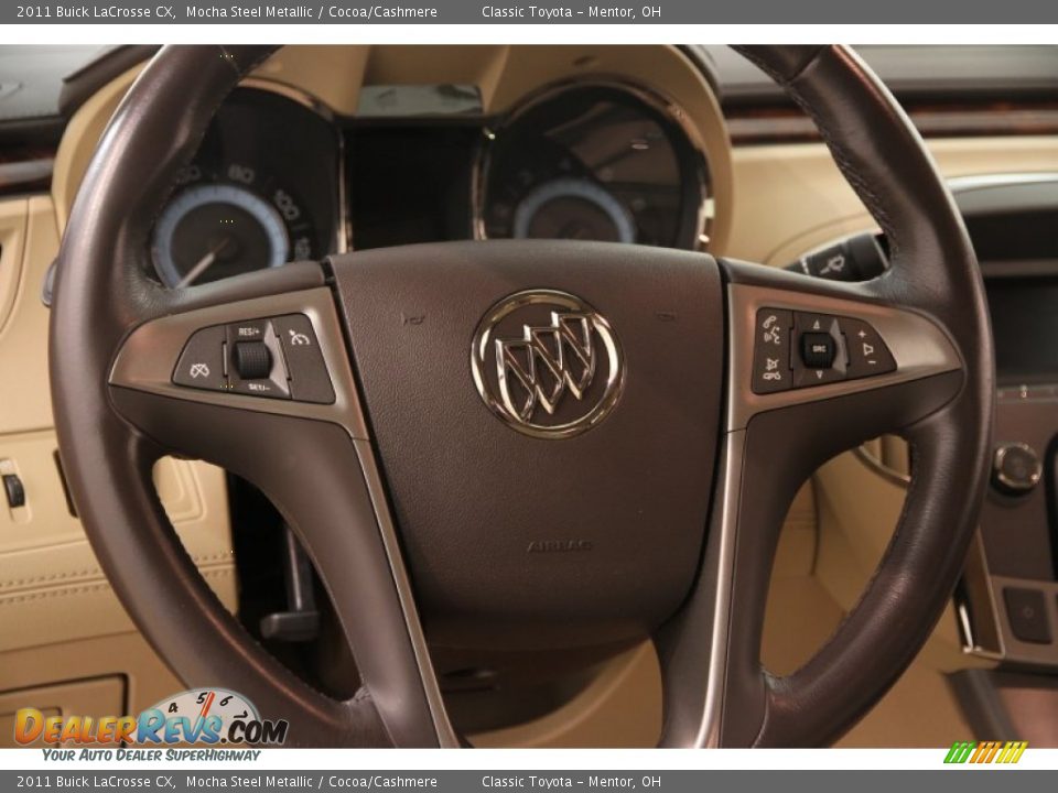 2011 Buick LaCrosse CX Mocha Steel Metallic / Cocoa/Cashmere Photo #6