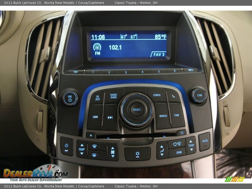 2011 Buick LaCrosse CX Mocha Steel Metallic / Cocoa/Cashmere Photo #8