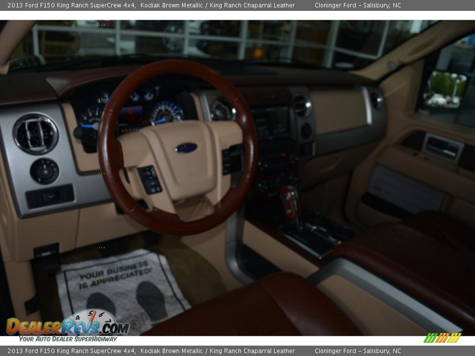 2013 Ford F150 King Ranch SuperCrew 4x4 Kodiak Brown Metallic / King Ranch Chaparral Leather Photo #13