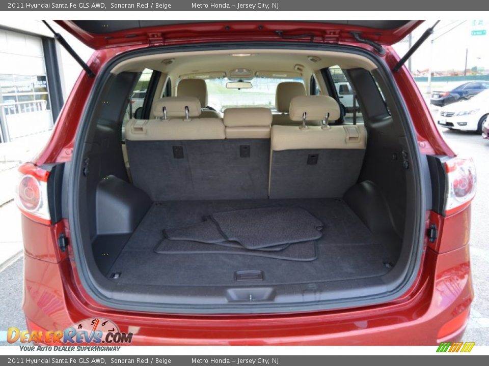 2011 Hyundai Santa Fe GLS AWD Sonoran Red / Beige Photo #20