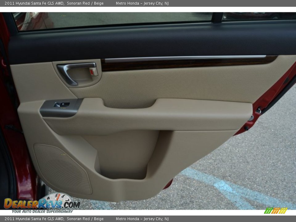 2011 Hyundai Santa Fe GLS AWD Sonoran Red / Beige Photo #22