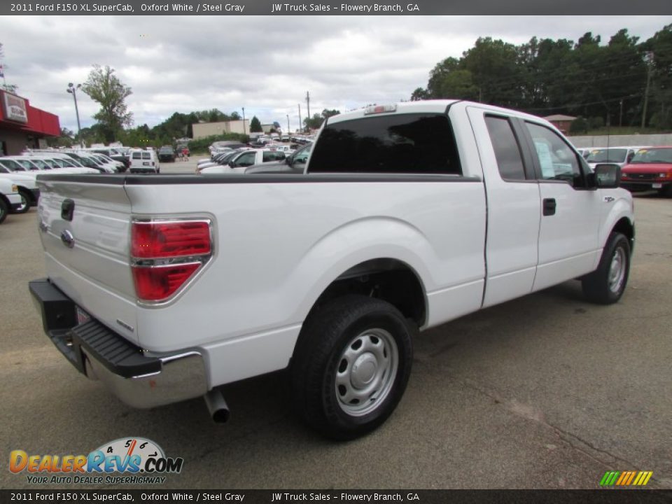 2011 Ford F150 XL SuperCab Oxford White / Steel Gray Photo #8