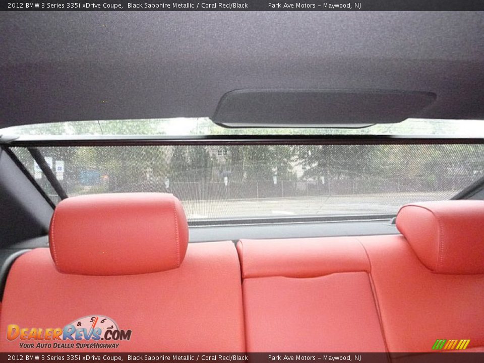 2012 BMW 3 Series 335i xDrive Coupe Black Sapphire Metallic / Coral Red/Black Photo #30