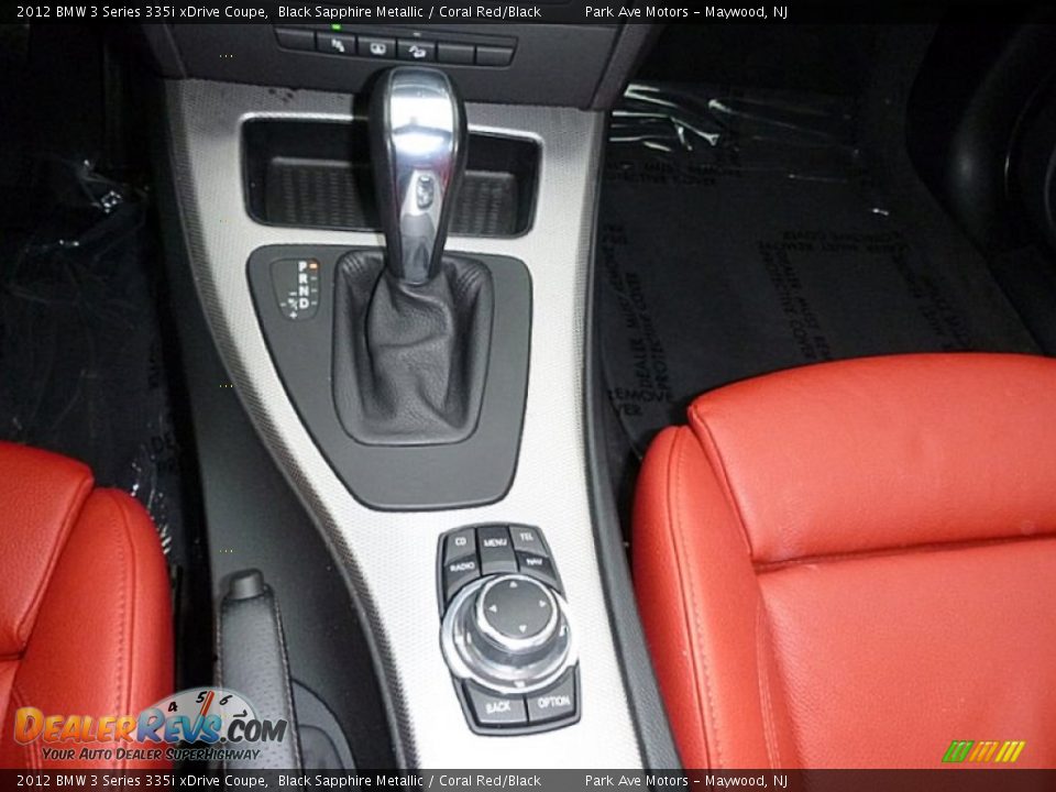 2012 BMW 3 Series 335i xDrive Coupe Black Sapphire Metallic / Coral Red/Black Photo #31