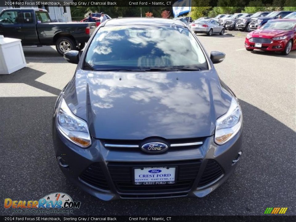 2014 Ford Focus SE Hatchback Sterling Gray / Charcoal Black Photo #2