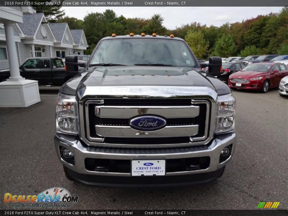 2016 Ford F250 Super Duty XLT Crew Cab 4x4 Magnetic Metallic / Steel Photo #2