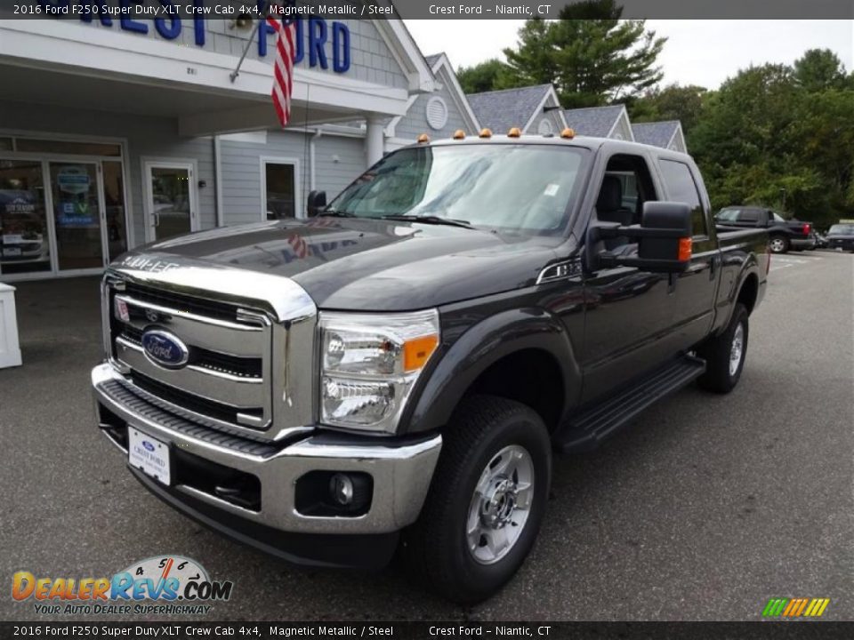 2016 Ford F250 Super Duty XLT Crew Cab 4x4 Magnetic Metallic / Steel Photo #3