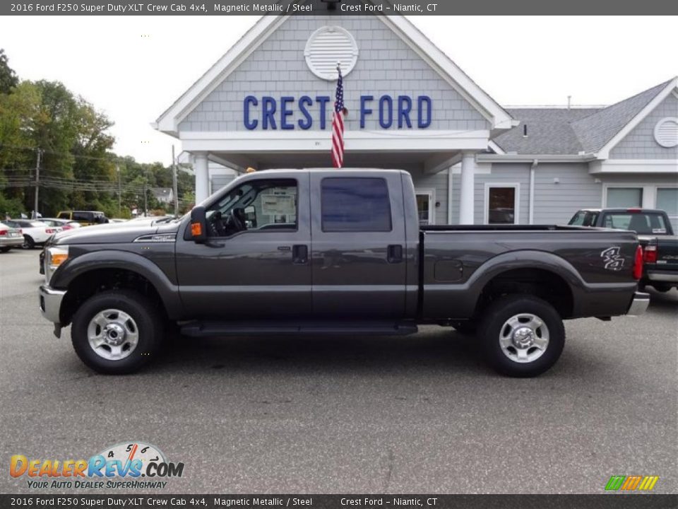 2016 Ford F250 Super Duty XLT Crew Cab 4x4 Magnetic Metallic / Steel Photo #4