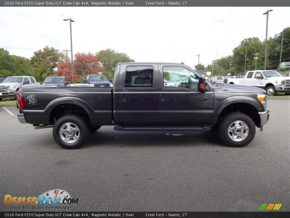 2016 Ford F250 Super Duty XLT Crew Cab 4x4 Magnetic Metallic / Steel Photo #8