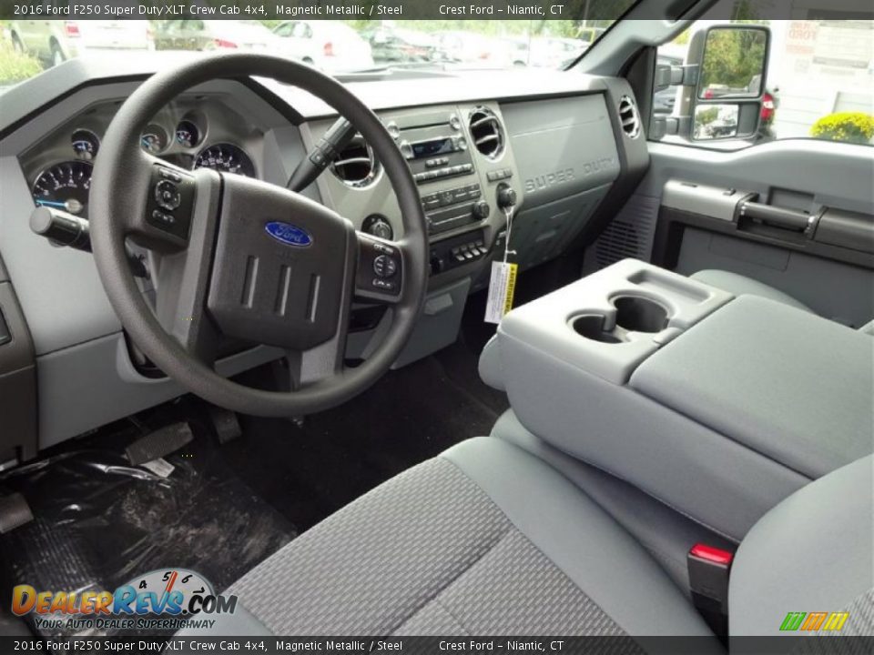2016 Ford F250 Super Duty XLT Crew Cab 4x4 Magnetic Metallic / Steel Photo #12