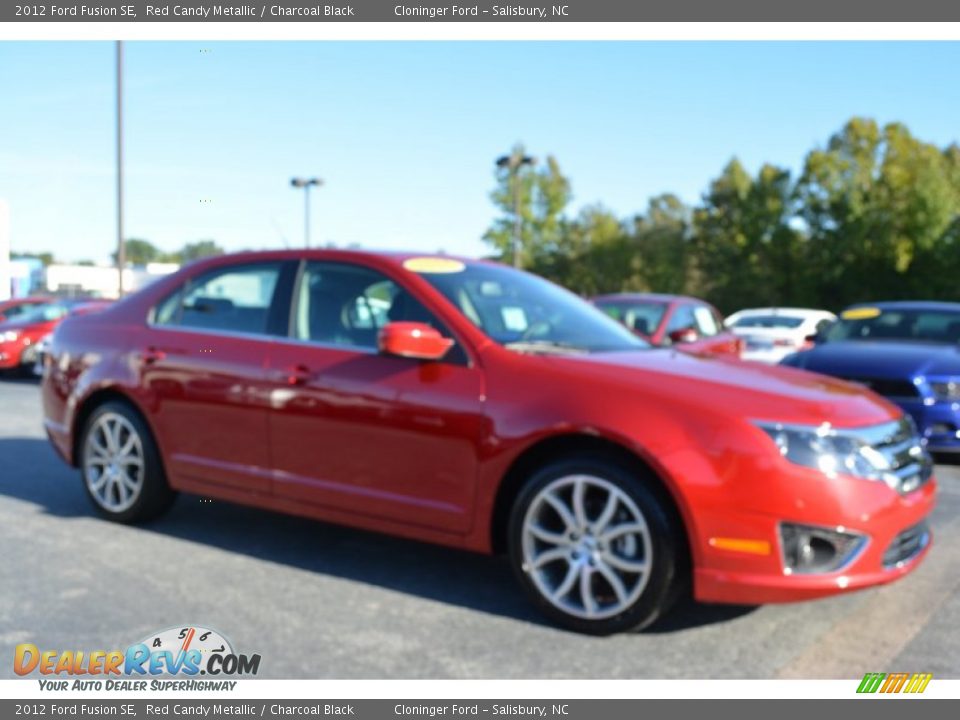 2012 Ford Fusion SE Red Candy Metallic / Charcoal Black Photo #1