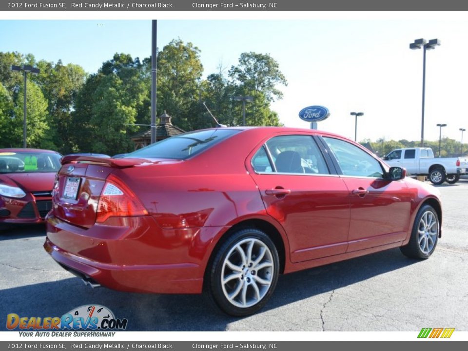 2012 Ford Fusion SE Red Candy Metallic / Charcoal Black Photo #3