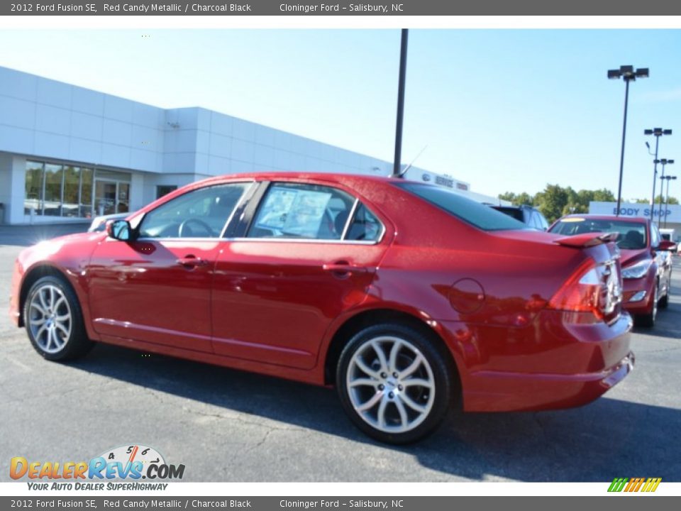 2012 Ford Fusion SE Red Candy Metallic / Charcoal Black Photo #5