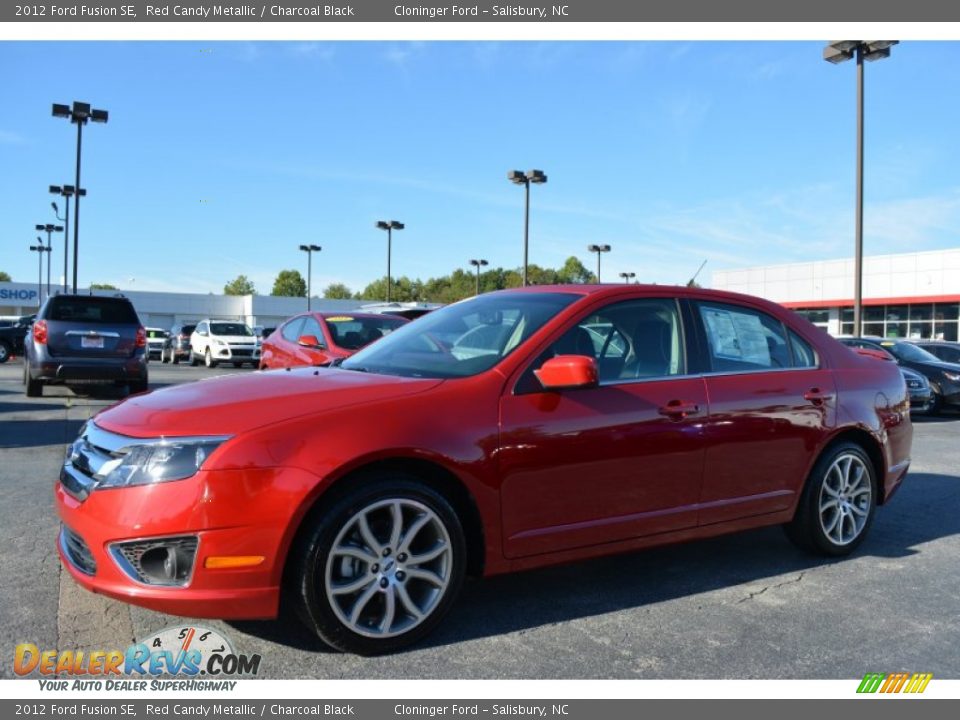 2012 Ford Fusion SE Red Candy Metallic / Charcoal Black Photo #7