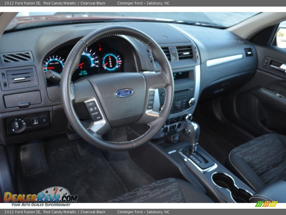 2012 Ford Fusion SE Red Candy Metallic / Charcoal Black Photo #11