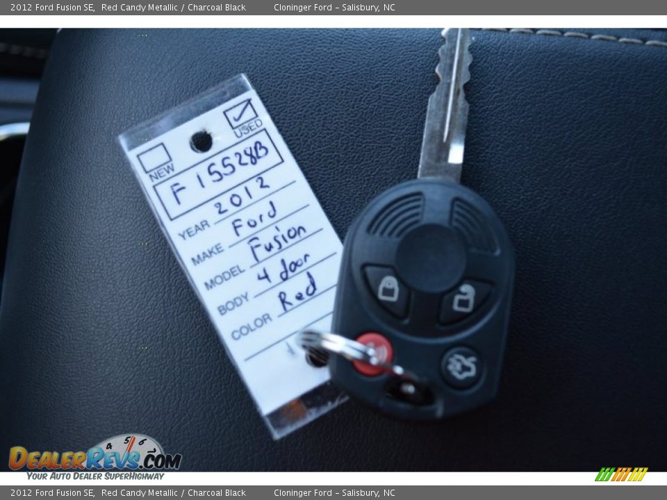 2012 Ford Fusion SE Red Candy Metallic / Charcoal Black Photo #28