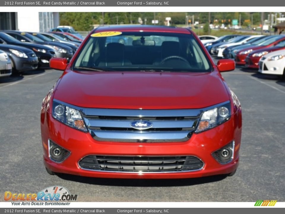 2012 Ford Fusion SE Red Candy Metallic / Charcoal Black Photo #29