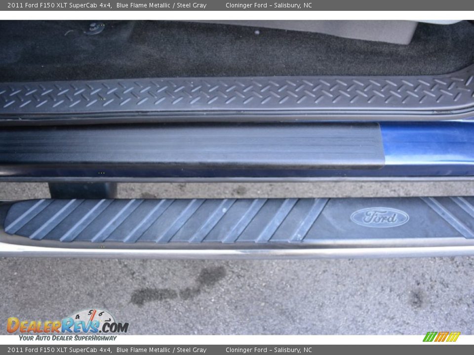 2011 Ford F150 XLT SuperCab 4x4 Blue Flame Metallic / Steel Gray Photo #16