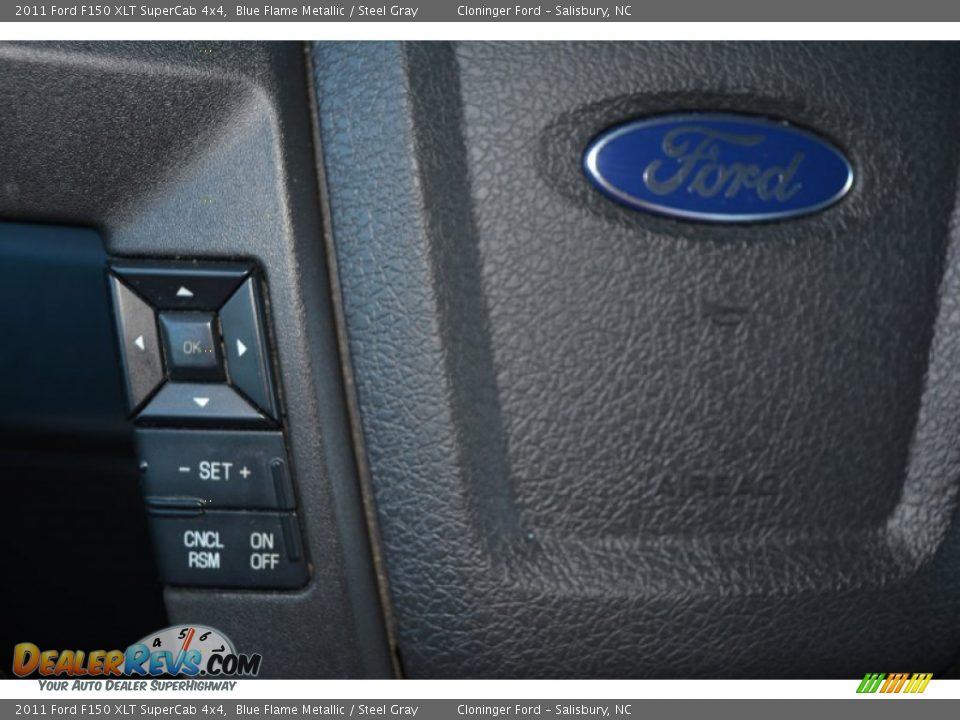 2011 Ford F150 XLT SuperCab 4x4 Blue Flame Metallic / Steel Gray Photo #18