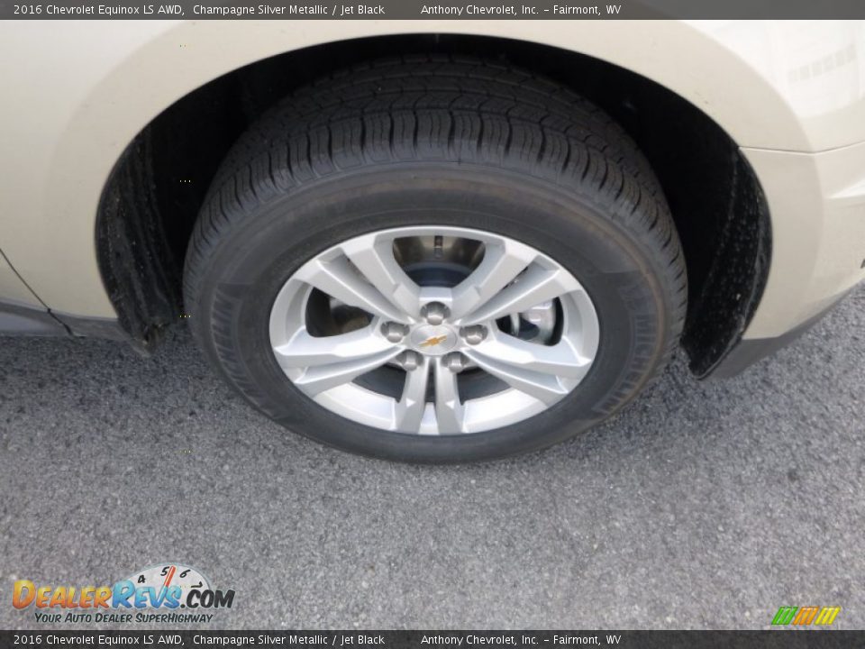 2016 Chevrolet Equinox LS AWD Champagne Silver Metallic / Jet Black Photo #2