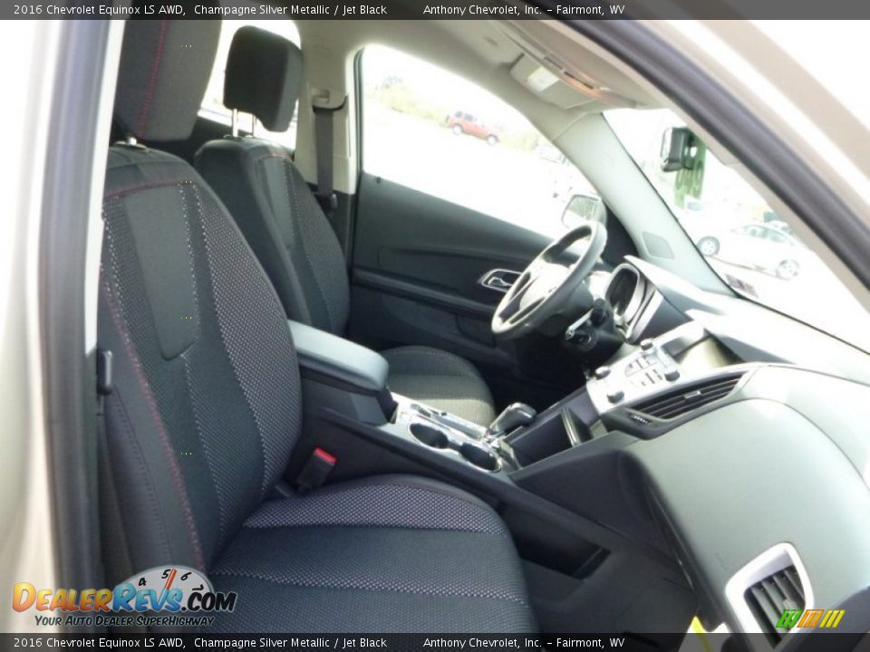 2016 Chevrolet Equinox LS AWD Champagne Silver Metallic / Jet Black Photo #4