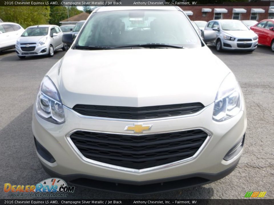 2016 Chevrolet Equinox LS AWD Champagne Silver Metallic / Jet Black Photo #12