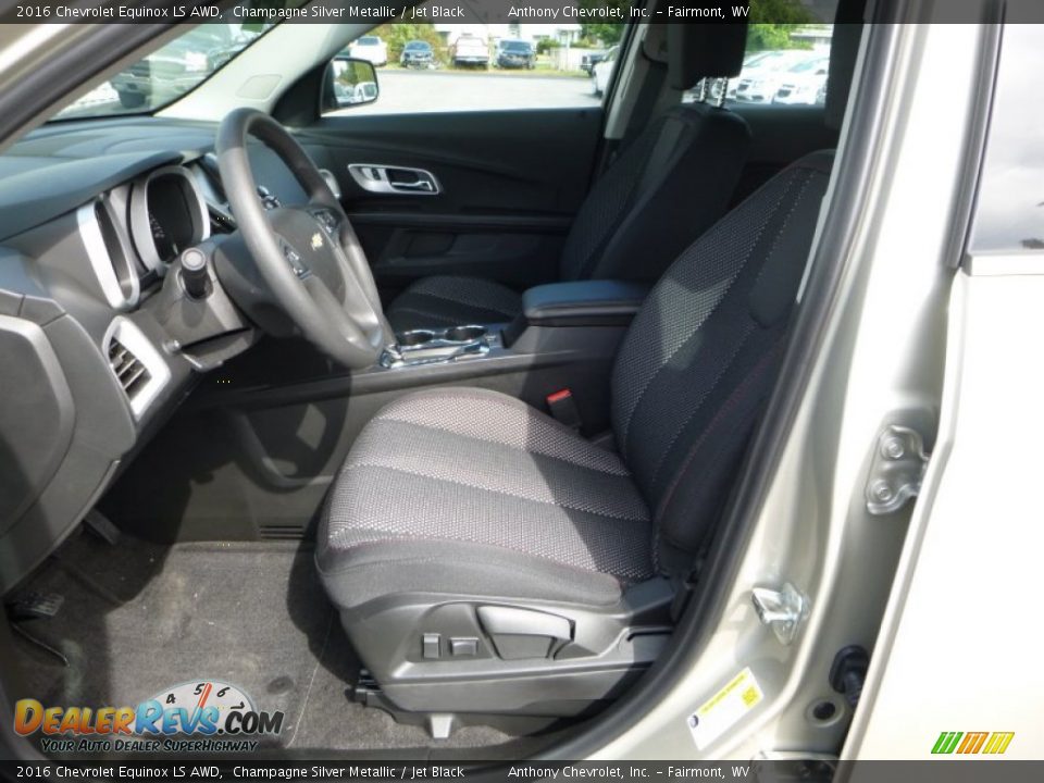 2016 Chevrolet Equinox LS AWD Champagne Silver Metallic / Jet Black Photo #13