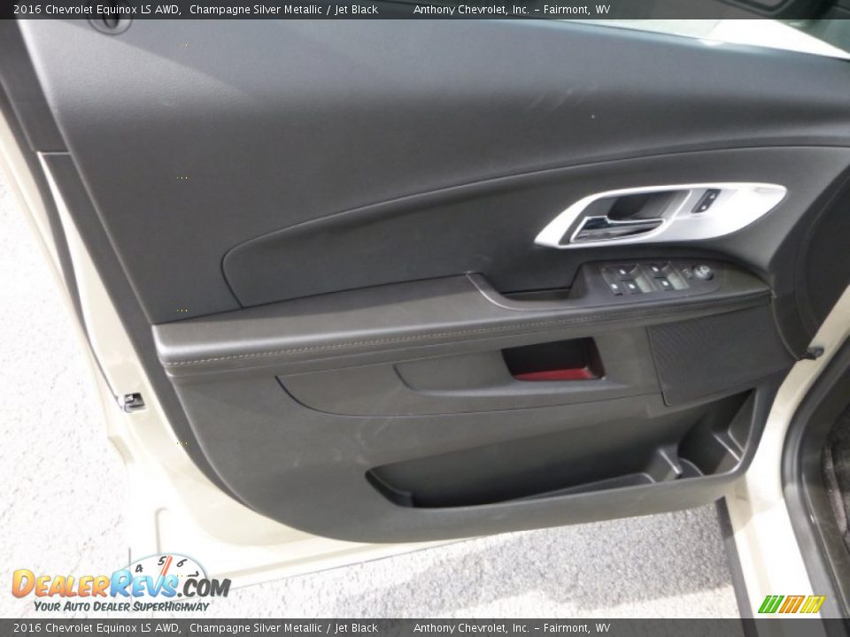 2016 Chevrolet Equinox LS AWD Champagne Silver Metallic / Jet Black Photo #14