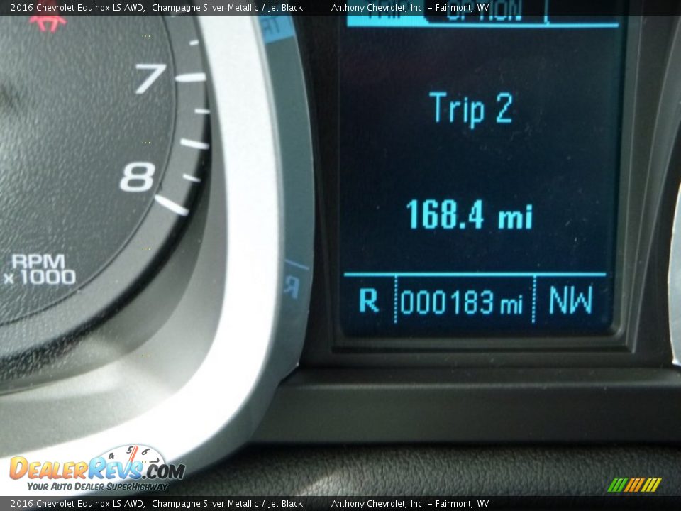 2016 Chevrolet Equinox LS AWD Champagne Silver Metallic / Jet Black Photo #19
