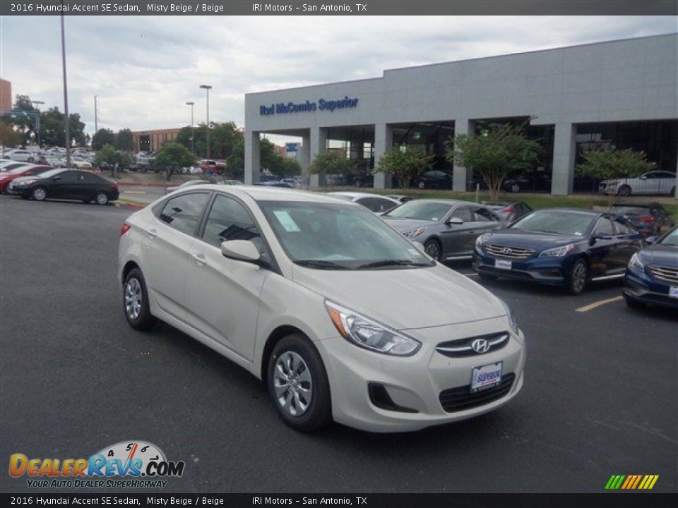 2016 Hyundai Accent SE Sedan Misty Beige / Beige Photo #1