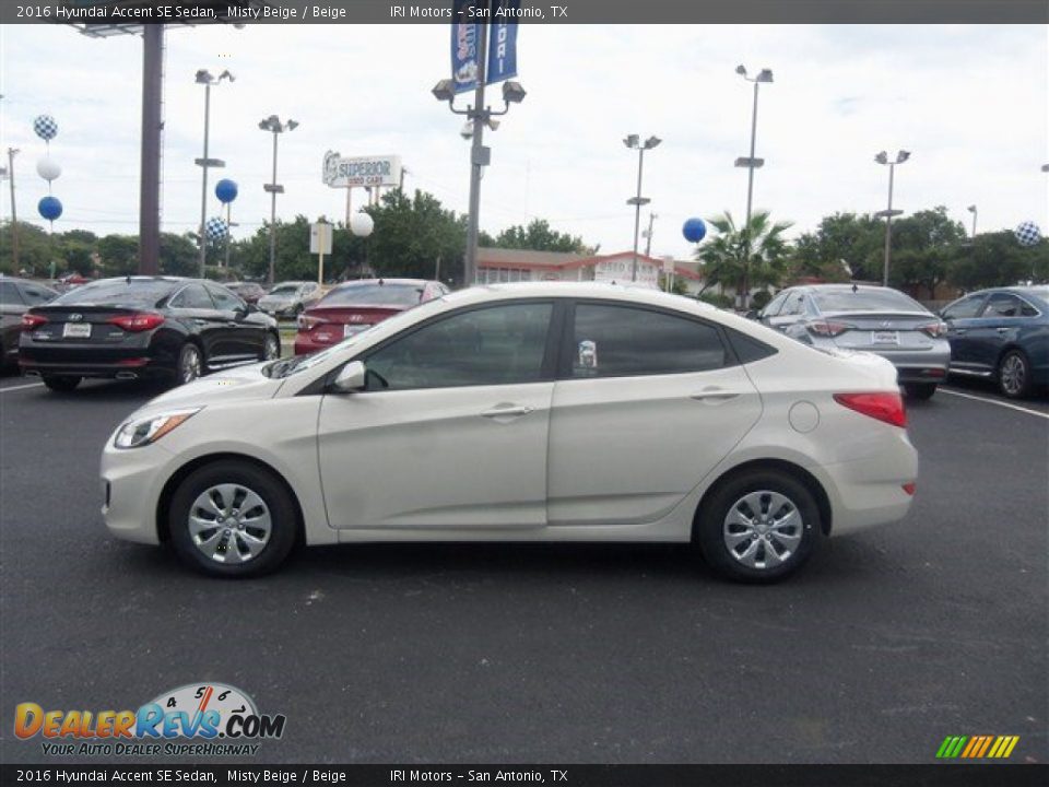 Misty Beige 2016 Hyundai Accent SE Sedan Photo #8