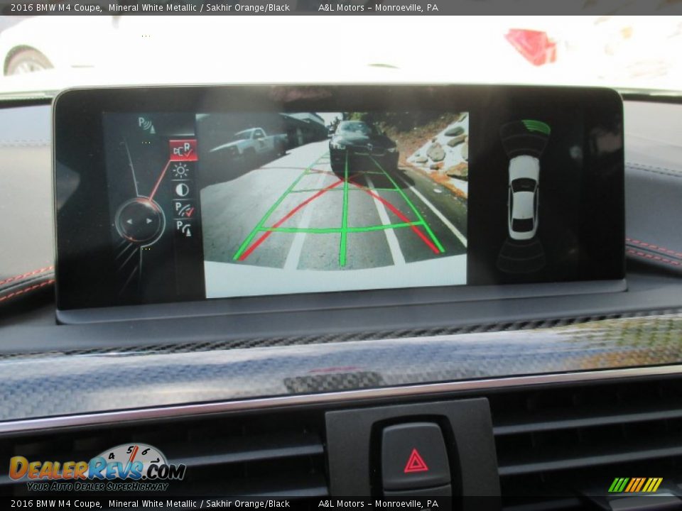 2016 BMW M4 Coupe Mineral White Metallic / Sakhir Orange/Black Photo #17