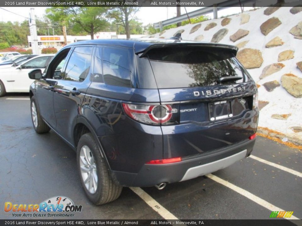 2016 Land Rover Discovery Sport HSE 4WD Loire Blue Metallic / Almond Photo #4