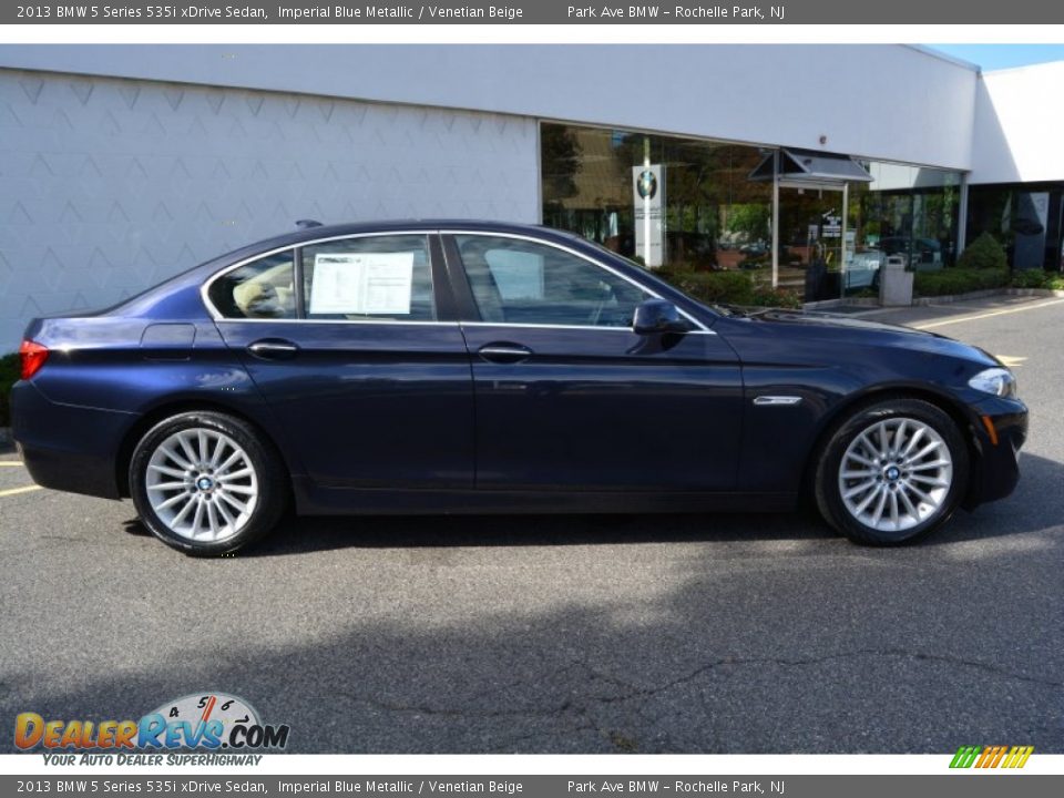 2013 BMW 5 Series 535i xDrive Sedan Imperial Blue Metallic / Venetian Beige Photo #2