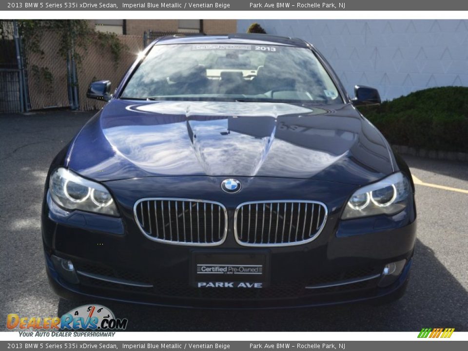 2013 BMW 5 Series 535i xDrive Sedan Imperial Blue Metallic / Venetian Beige Photo #7