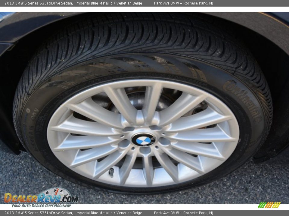 2013 BMW 5 Series 535i xDrive Sedan Imperial Blue Metallic / Venetian Beige Photo #32