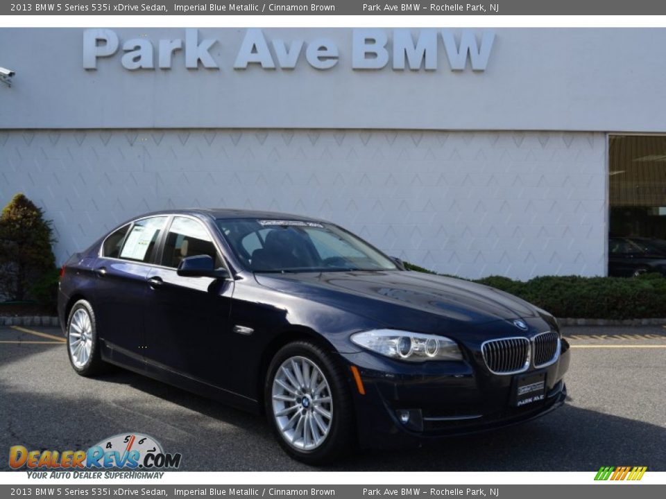 2013 BMW 5 Series 535i xDrive Sedan Imperial Blue Metallic / Cinnamon Brown Photo #1