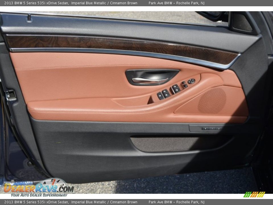 2013 BMW 5 Series 535i xDrive Sedan Imperial Blue Metallic / Cinnamon Brown Photo #8